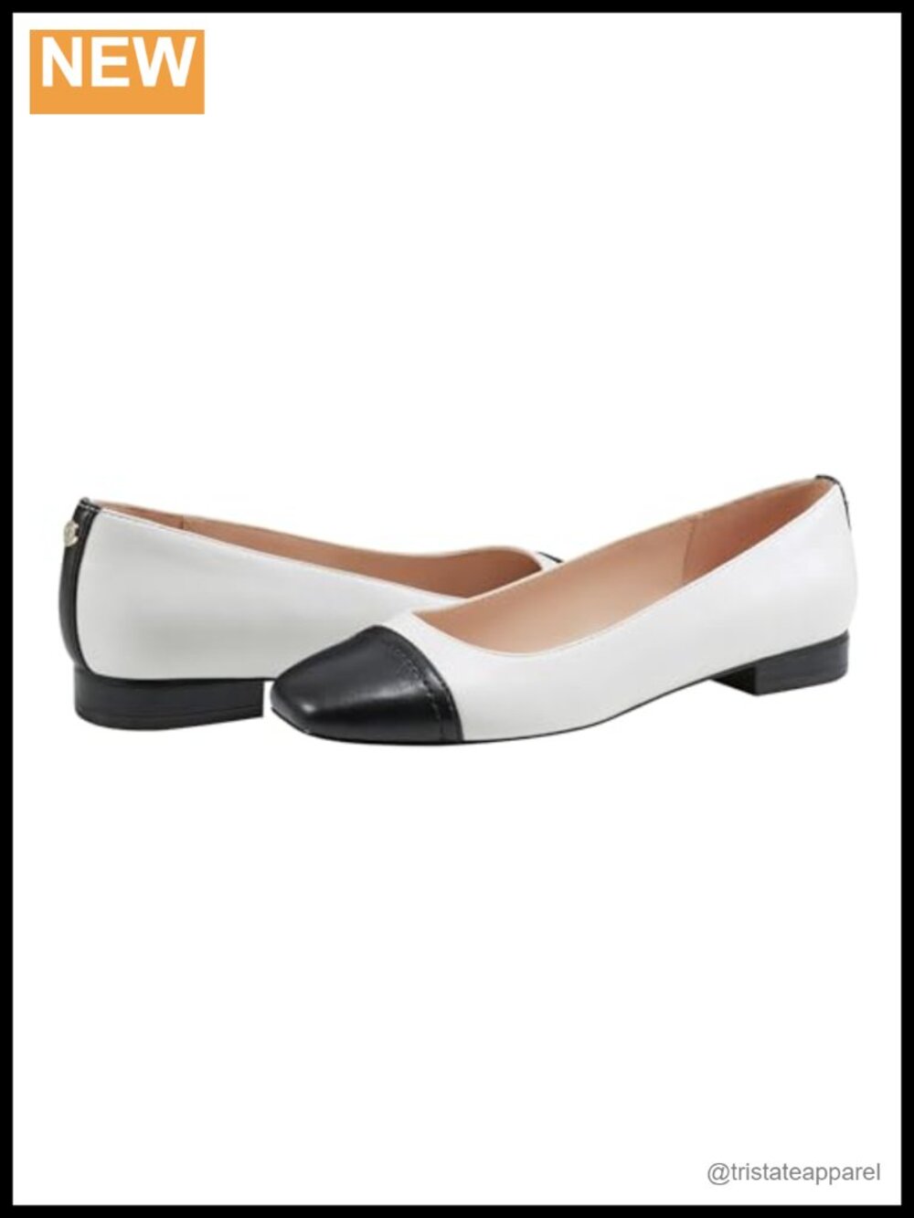 Cap Toe Spectator Flat Slip-On Cushioned Comfort Casual